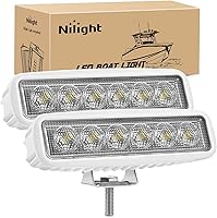 Vista 12 de Nilight Barra de Luz LED Ámbar de 6 Pulgadas 2PCS 18W Spot Conducción Niebla Fila Única Fuera de Carretera Luces de Barco Conducción Parachoques