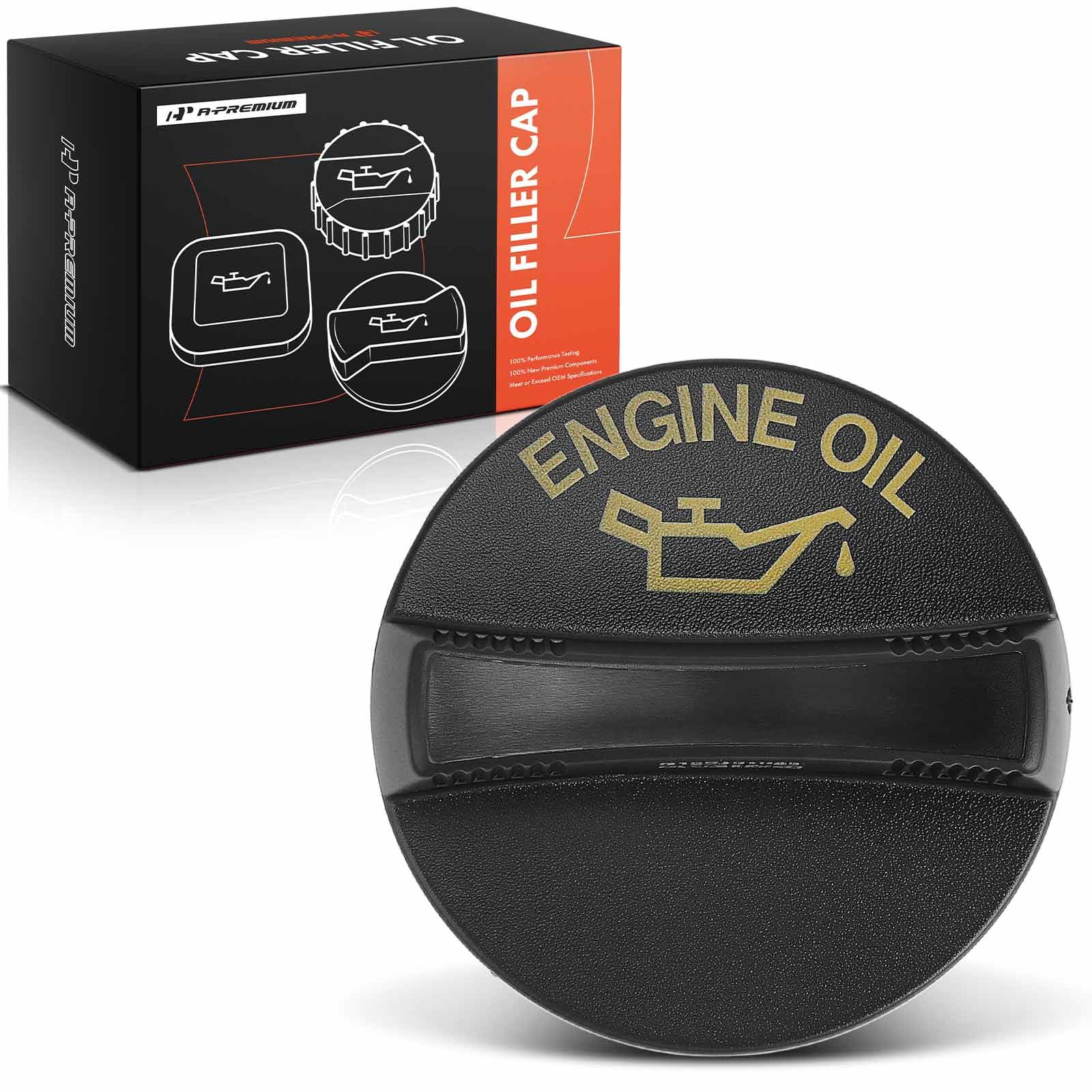 A-Premium Engine Oil Filler Cap Oil Cap Compatible with Ram 2500, 3500, 1500 Classic & Jeep Grand Cherokee, Wrangler, Compass, Patriot, Commander & Dodge & Chrysler & Mitsubishi & Volkswagen & Fiat