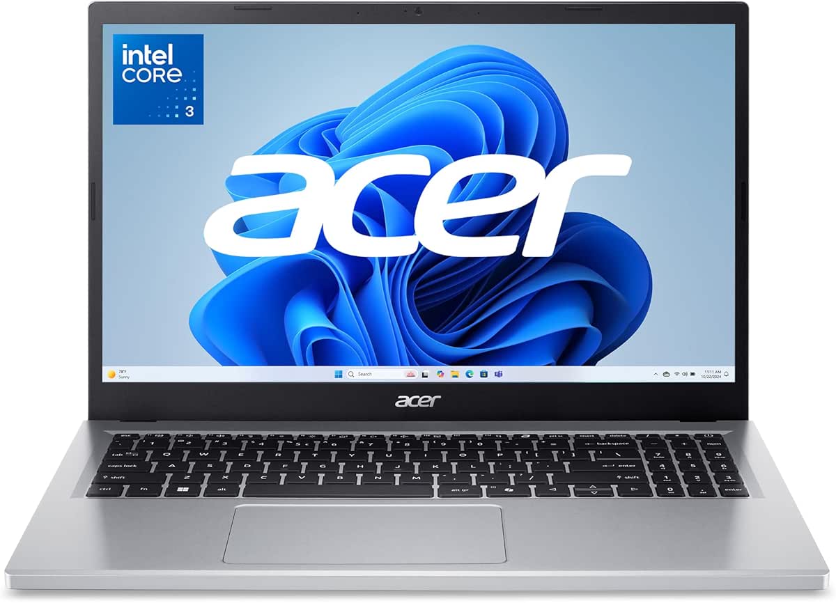 Acer Aspire 15 Slim Laptop AG15-32P-39R2 | 15.6&#34; FHD (1920 x 1080) IPS Display | 8-Core Intel Core 3 N355 Processor | Intel Graphics | 8GB DDR5 RAM | 128GB HD | Wi-Fi 6 | Windows 11 Home