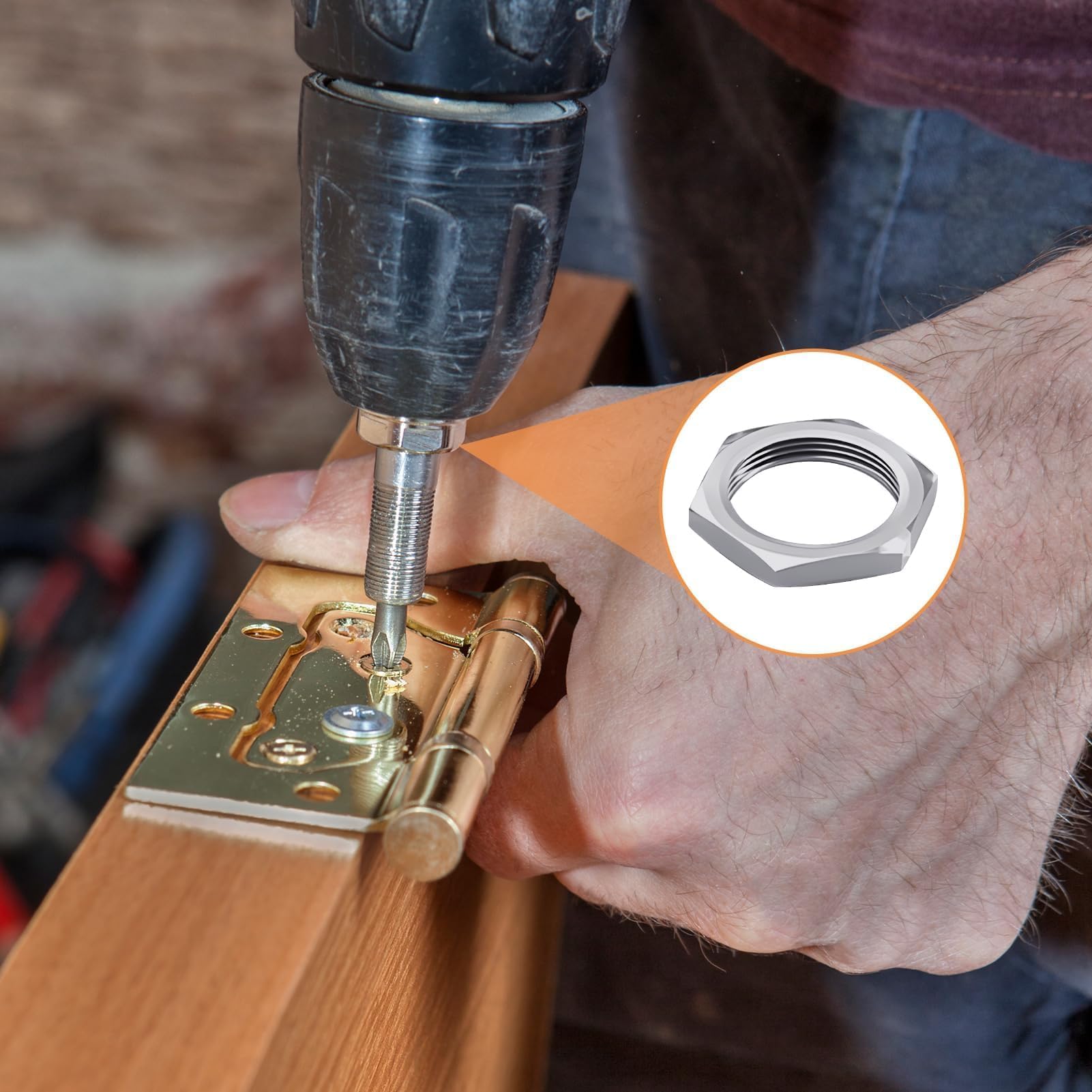 25 pezzi Dado esagonale M10x1 SW12 H.3mm, Zincati, Ultra Piatti con Filettatura Fine ISO DIN 13-5, per Applicazioni in Spazi Ristretti e Industria della Luc