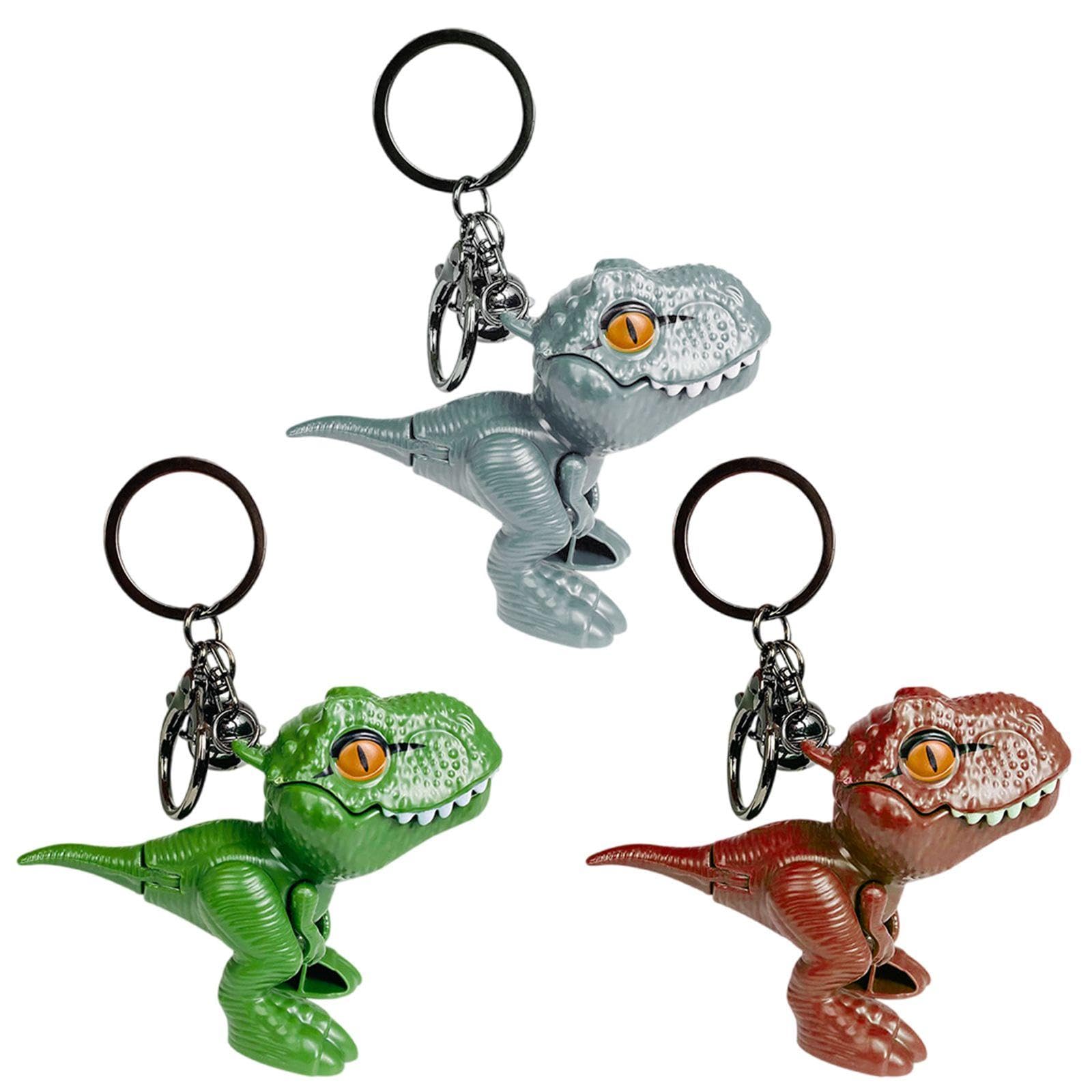 3 Pieces of Dinosaur Keychain, Creative and Fun Keychain, Cute Decorations, Bag Pendants.