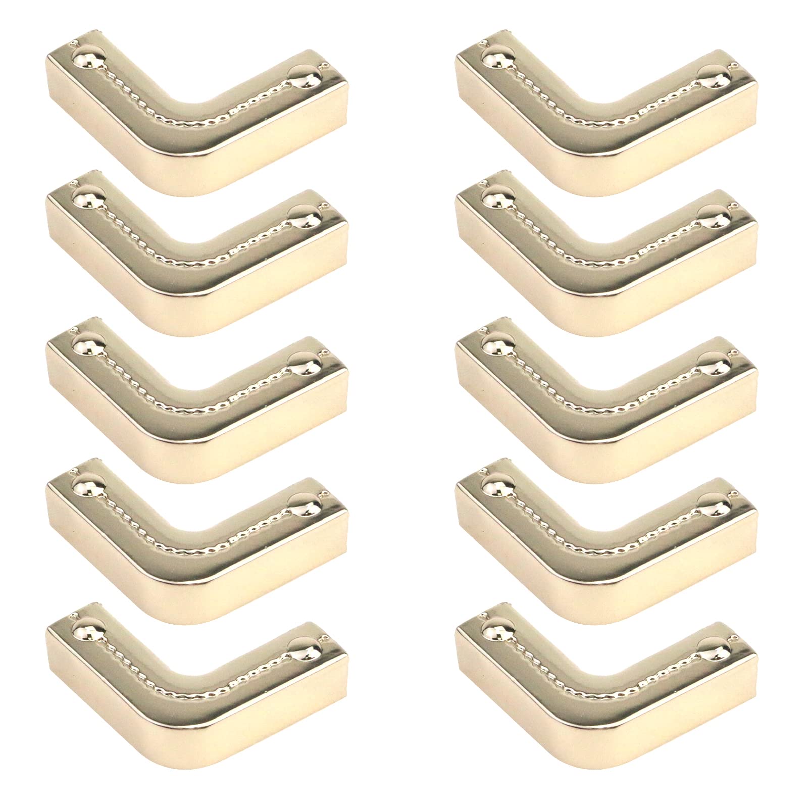 Pastlla 10pcs Metal Purse Corner Bags Handbags Clip Edges Bag Corner Clip Corner Decorative Protector Cover Bag Hardware Accessories Style B