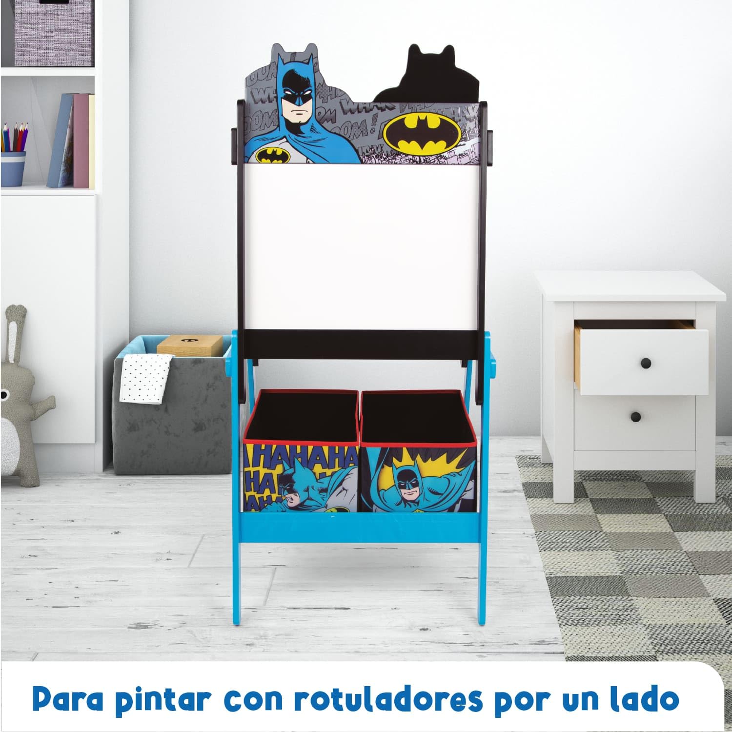 ARDITEX Pizarra con Soporte multifunción de Madera de 54x45x117cm de Batman