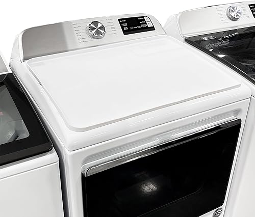 Miniatura 2 de SEIRI 2 fundas para lavadora y secadora para la parte superior, 26 x 18 pulgadas, protector superior de silicona para secadora, antideslizante,