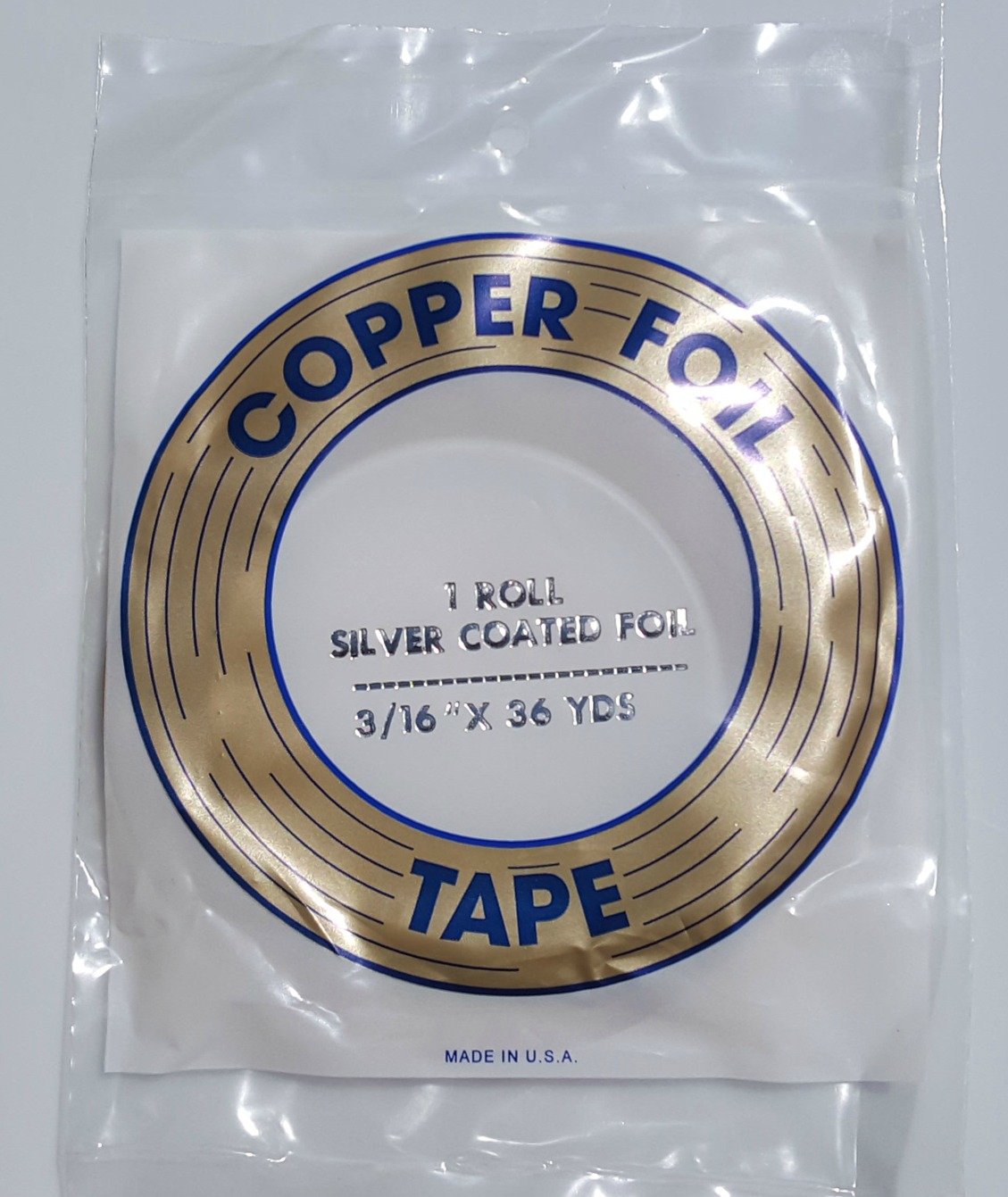 Edco3/16 Inch Silver Back Copper Foil 36 Yards