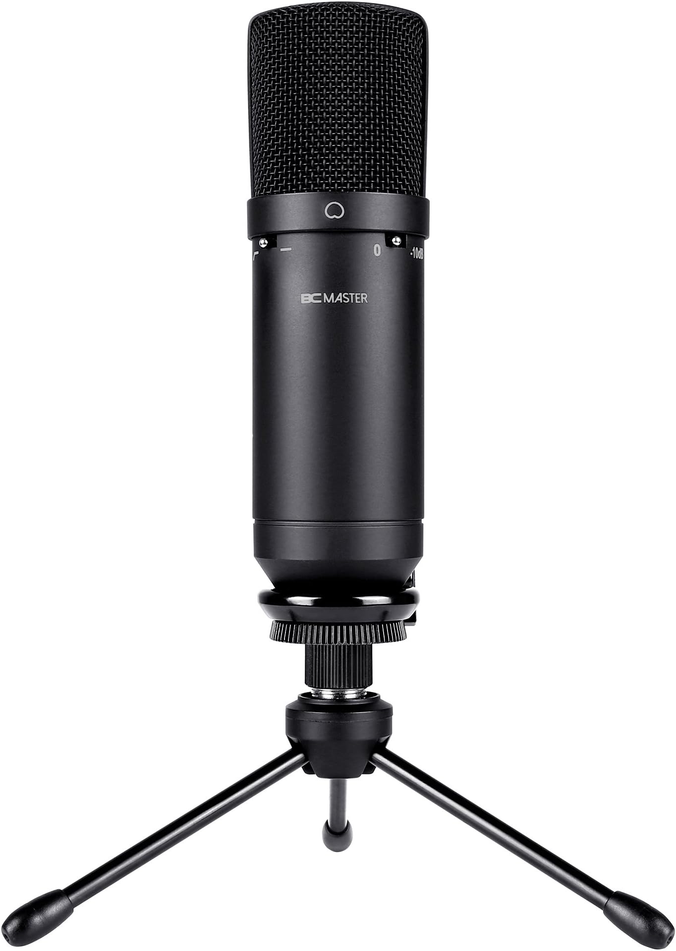 BC Master Microphone, USB Microphone for Computer, 16mm 10dp HD Condenser Microphone, Low Noise for Home, Studio, Skype Messages, FaceTime, Twitch, YouTube, Google Voice Search, Games etc