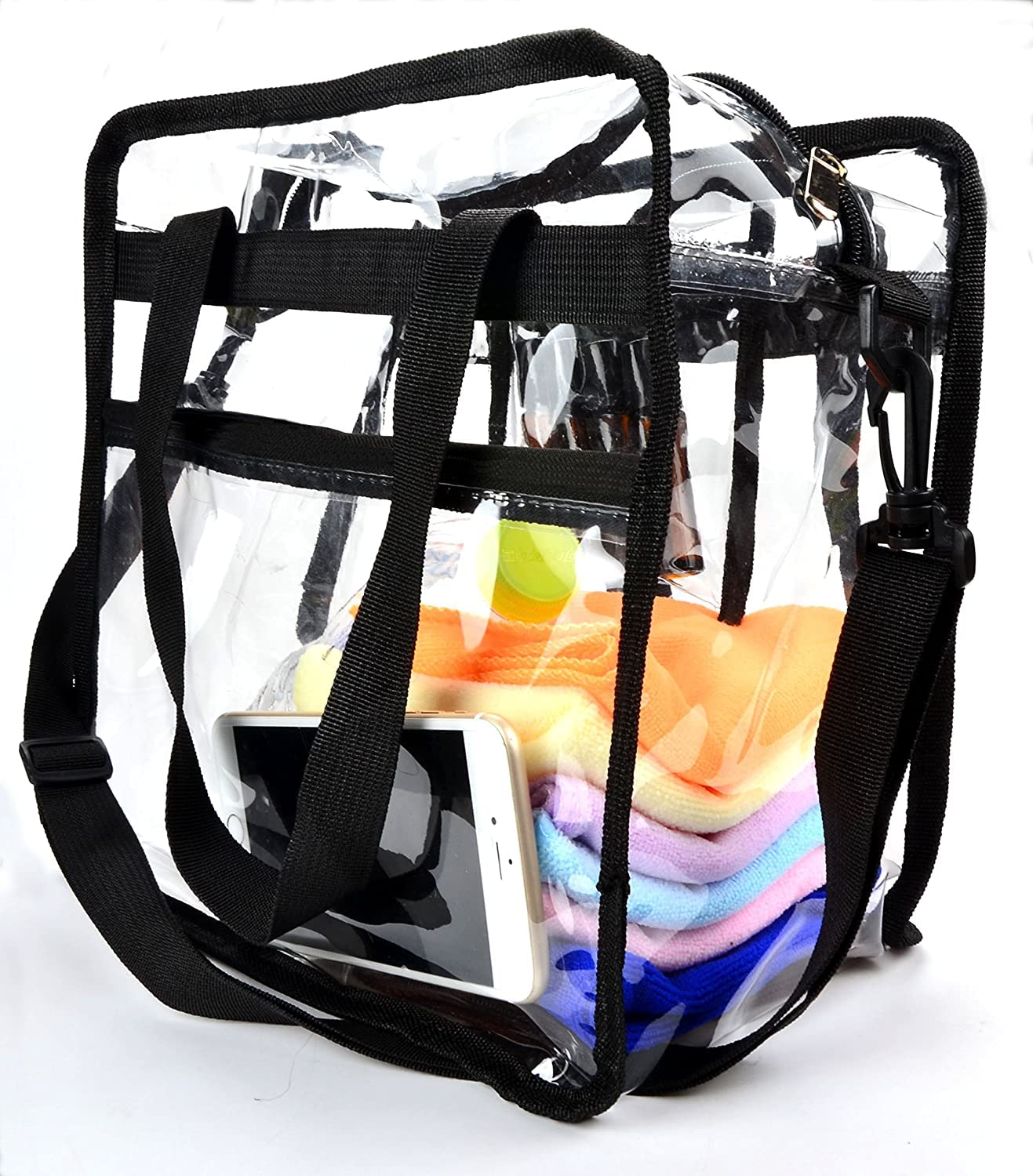 Amazon.co.jp: Clear Bag 12 x 12 x 6インチ、スタジアム承認、クリア