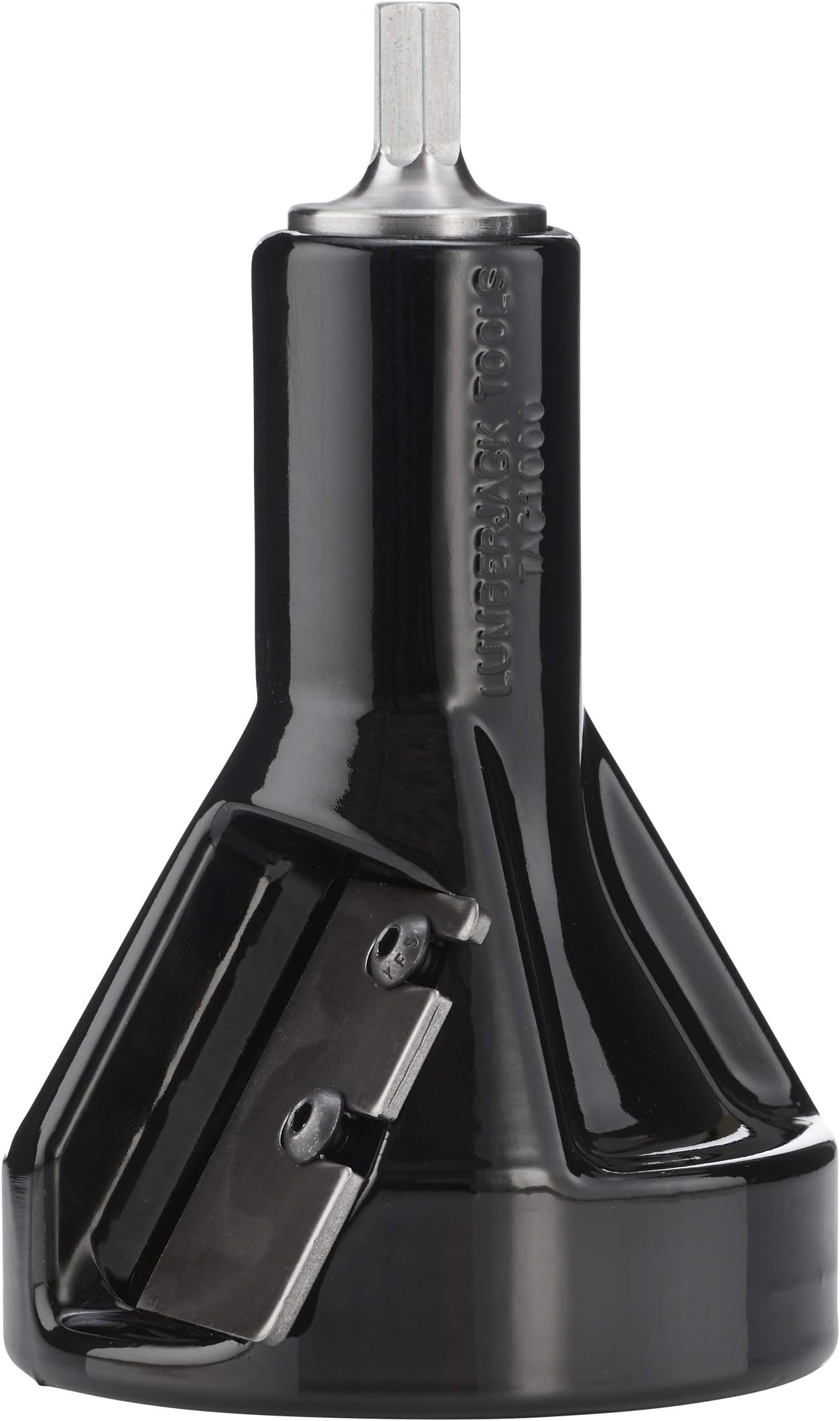 Tenon Cutter for Log Furniture, 1" Diameter, Commercial Series Powder Coated Die Cast Aluminum Body, 1/2" Shank, Dual Blades Create 60 Degree Tapered Shoulder Profile, DIY Made in USA