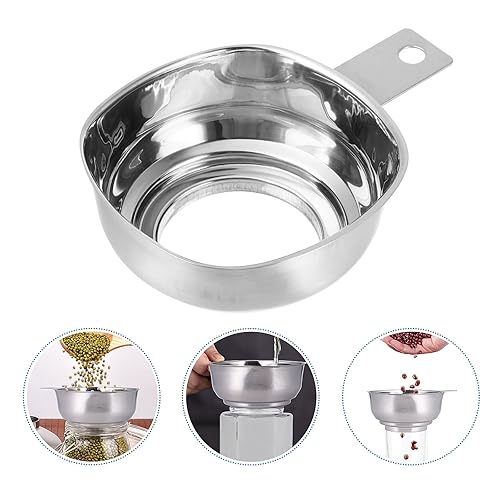Miniatura 5 de Embudo de conservas para uso en cocina, embudo de acero inoxidable de boca ancha para tarro Mason de boca ancha y regular, embudo de metal de grado