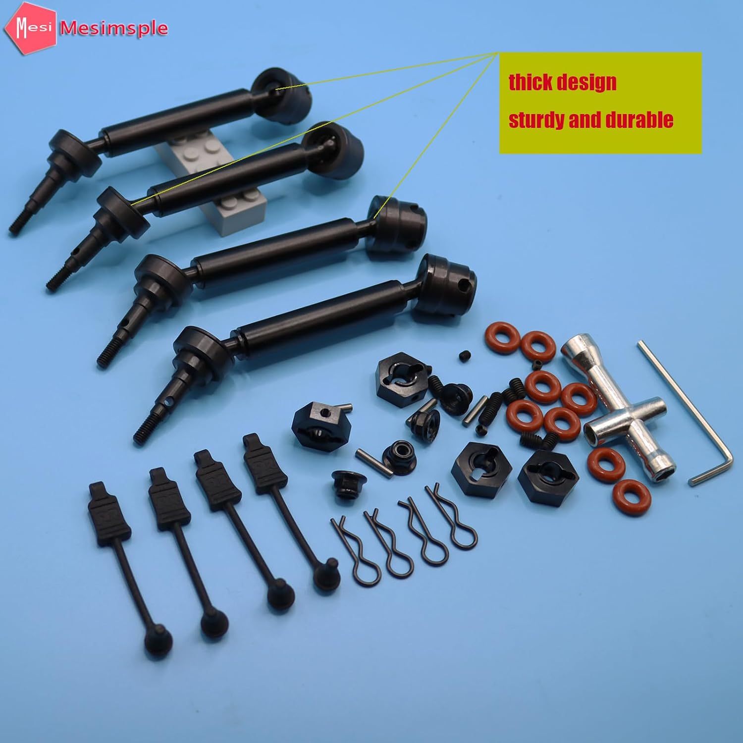 New Versions Vorteks CVD Drive Shaft & Body Clips & Wheel Hex Hub for Arrma 1/10 Senton Granite Vorteks 3S Front Rear Driveshaft 550 MEGA Upgrades Part Black