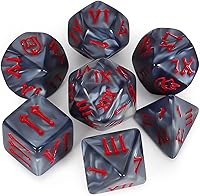 Vista 28 de CiaraQ DND - Juego de dados poliédricos con bolsa de dados para juegos de rol de Calabozos y Dragones, RPG MTG, juegos de mesa