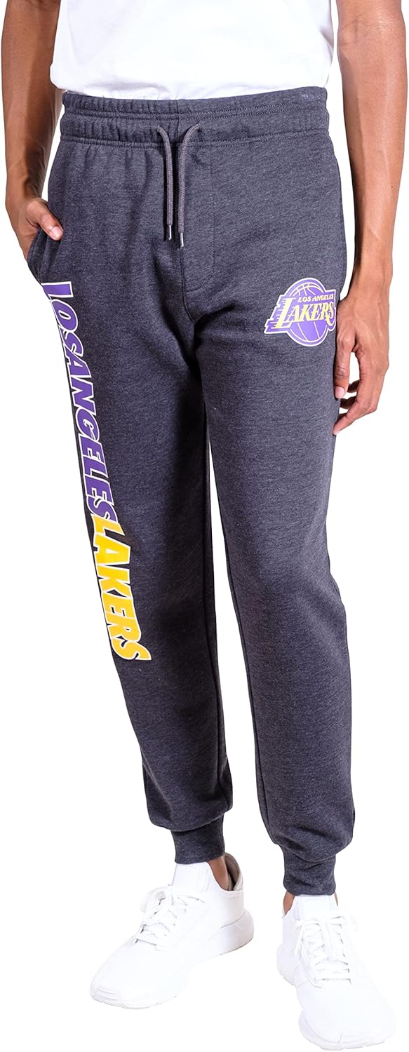 Ultra Game Men's NBA Official Soft Fleece Active Jogger Sweatpants
