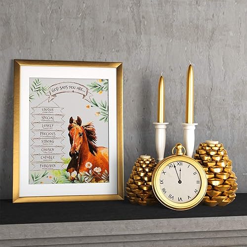 Miniatura 4 de Inspirational Gifts for Women | God Says You Are ... 8 x 10 Print | Bible | Typography print - A beautiful Reminder and Makes a Great Gift for Men,