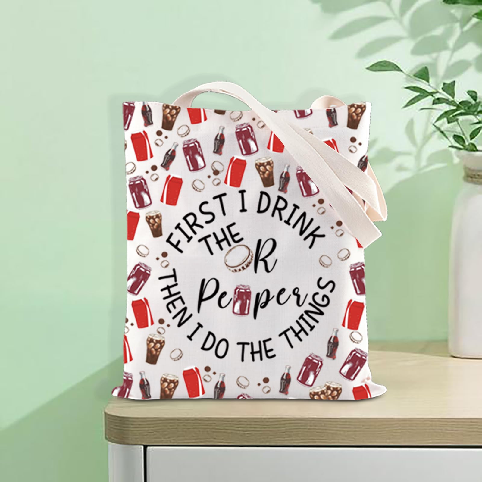 FOTAP Fizzy Drink Gift Pepper Soda Inspire Tote Bag Soda Lovers Gifts Soda Social Club Shoulder Bag Soda Addict Gift