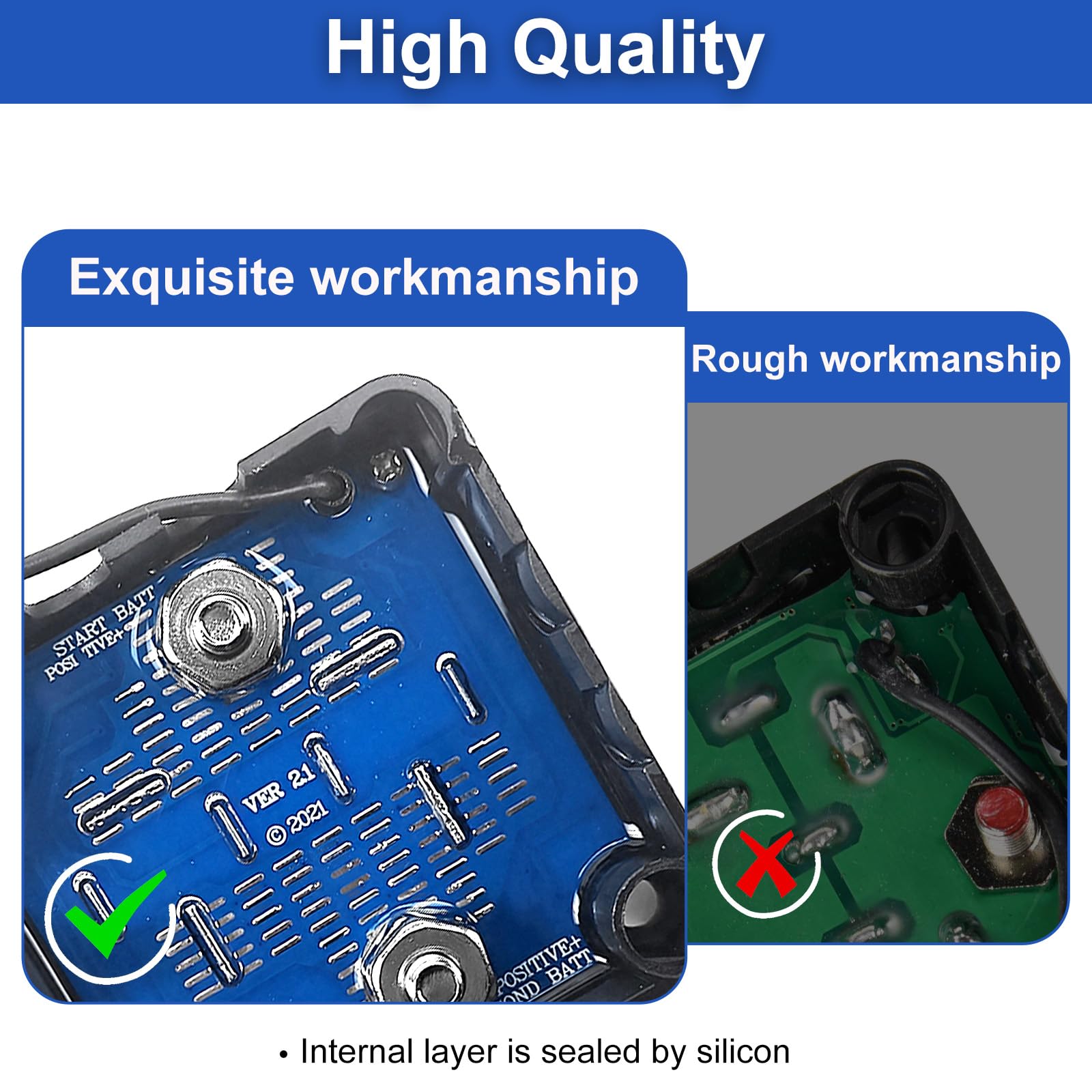 Relè di separazione controllato da tensione, 12 V, 140 Amp, modalità manuale e automatica, doppio separatore di batterie VSR, compatibile con auto, camper, non adatto per batterie al litio