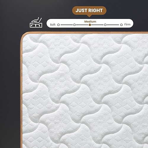 Miniatura 9 de Colchón tamaño King de 10 pulgadas | Colchones híbridos en una caja | Espuma viscoelástica de sensación media firme y resortes individuales | Cama