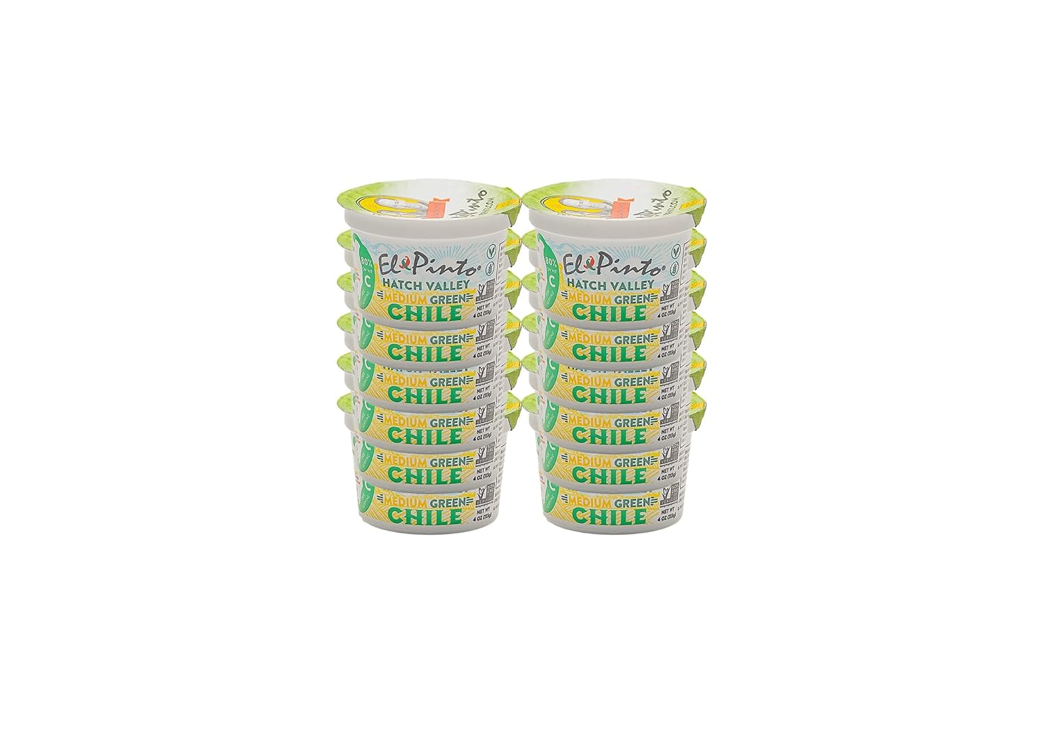 El Pinto Chopped Green Chile Medium 4 Ounce (Pack of 12)