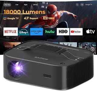Wzatco Alpha 2 Max (Dark Edition) Ultra Bright 18000 Lumens, Native 1080P Fully Automatic 4K HDR, (Intelligent OA + Screen... Price In India