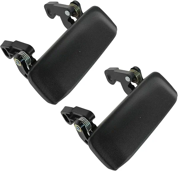 TRQ Metal Reinforced Left & Right Exterior Door Handle Set Front Driver & Passenger Side Compatible with 1998-2011 Ford Ranger 2001-2009 Mazda B2300 2001 B2500 2001-2007 B3000 B4000