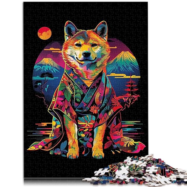 Foto 2 de 6 de Rompecabezas para Adolescentes 2000 Piezas Kimono para Perro Akita Juego de ingenio con Piezas de Formas…