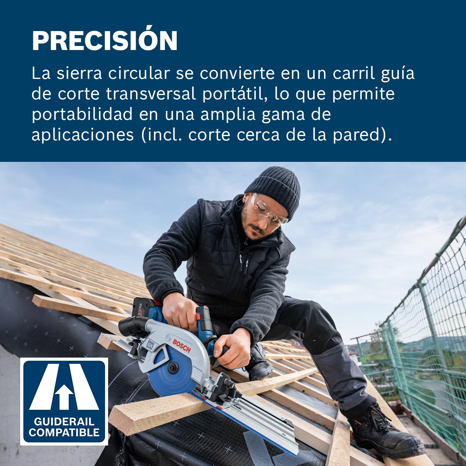 Bosch Professional 18V System sierra circular a batería GKS 18V-57-2 GX (incl. L-BOXX, sin batería/cargador)