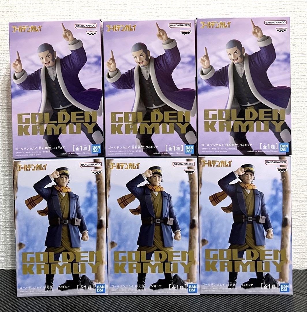 Amazon.co.jp: ゴールデンカムイ フィギュア 杉元佐一 白石由竹 6体