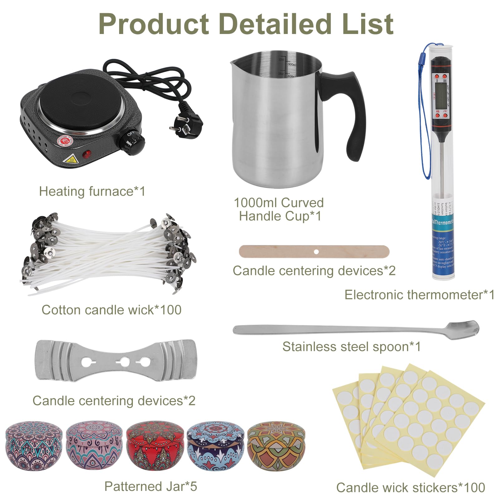 Kit Completo Per Creare Candele Profumate - Include Forno Elettrico, Termometro E Accessori Per Principianti - Foto 4