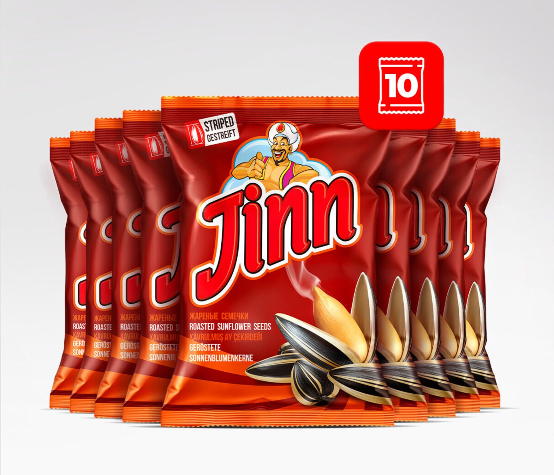 Sonnenblumenkerne JINN/Джин 300g x 10 Geröstet Ungesalzen