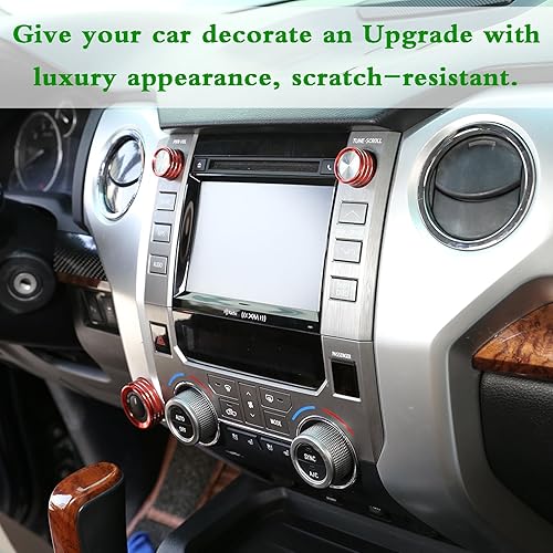 Miniatura 7 de Interruptor de tracción de rueda 4WD, parte y anillo de perilla PWL-VOL a tiempo completo para Toyota Tundra 2014-2020 2021 (rojo)