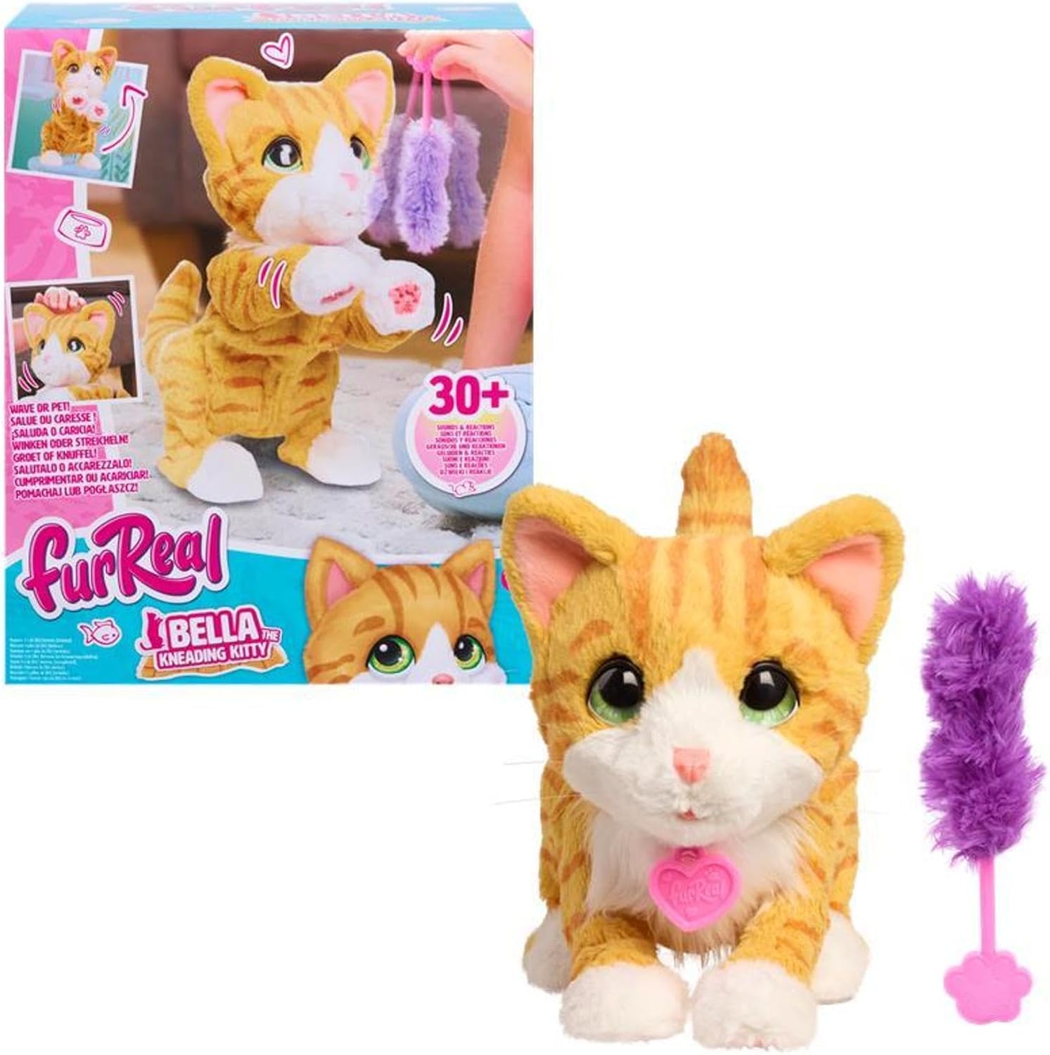 FurReal Bella The Biscuit-Making Kitty, 10 Inch Interactive Cat Toy, for Boys and Girls, Ages 4 and Up, Kids Toys for Ages 4 Up by Just Play