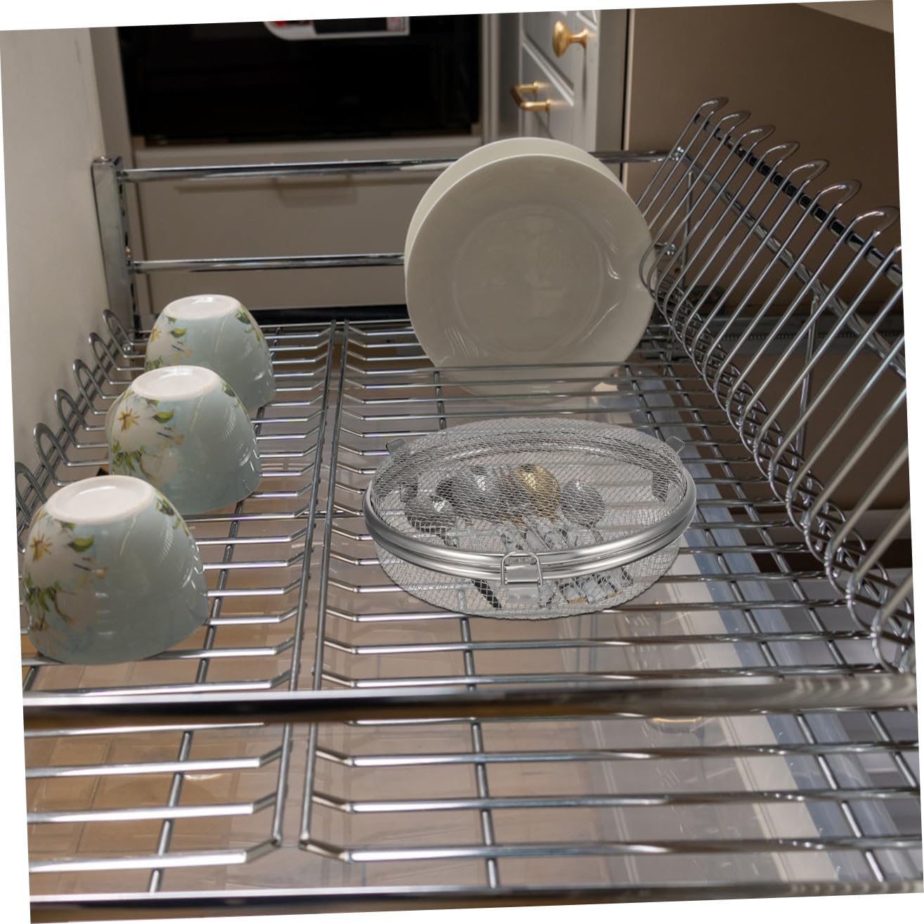 Cestello per Lavastoviglie in Acciaio Inox, Argento, 1 Pezzo