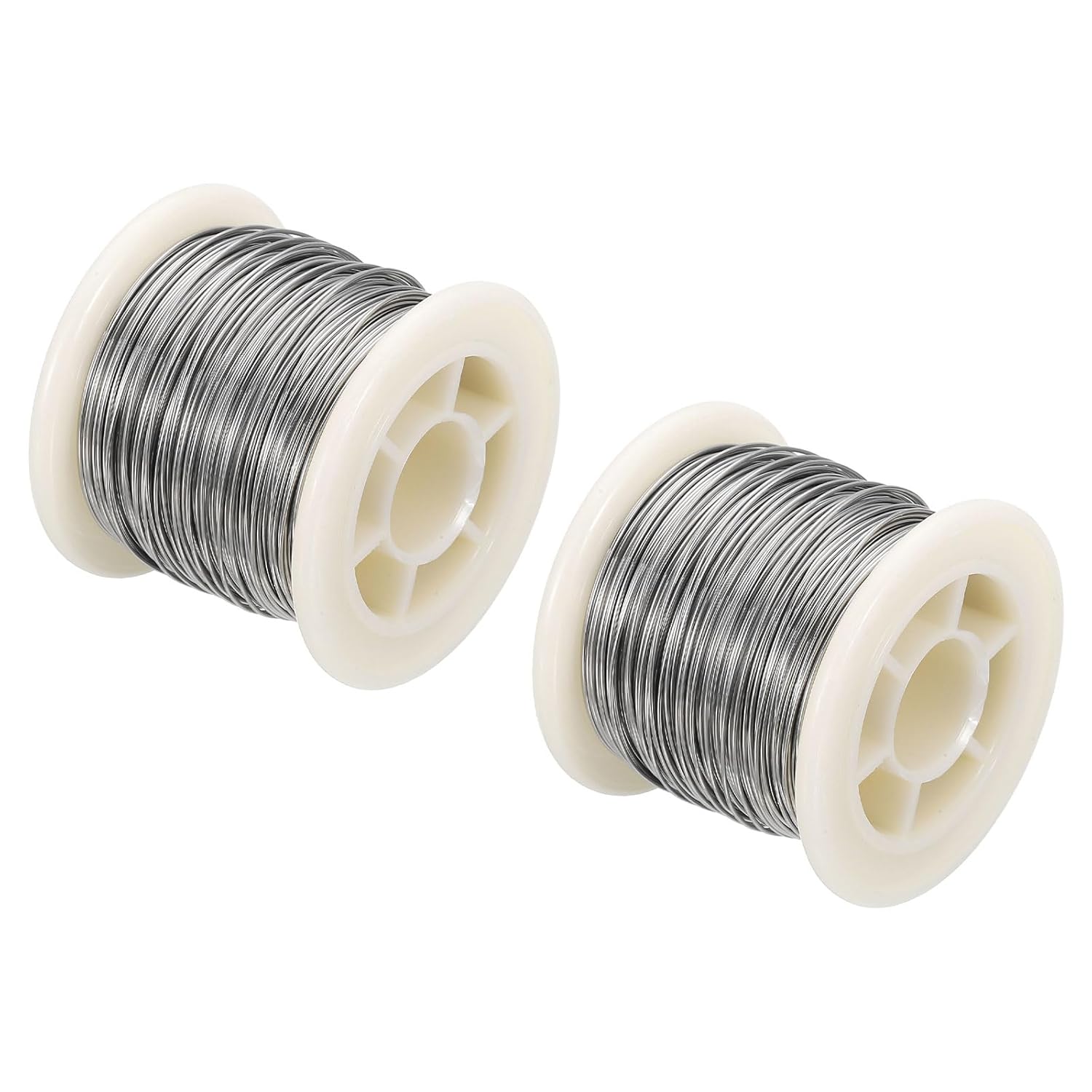uxcell 2 Pcs 98 FT Heating Resistor Wire, 0.65mm 22 Gauge Wire Wrapping Nichrome Heating Element Coil Wire Resistance Wire for Home Appliances Industry Resistor Materials Aerospace