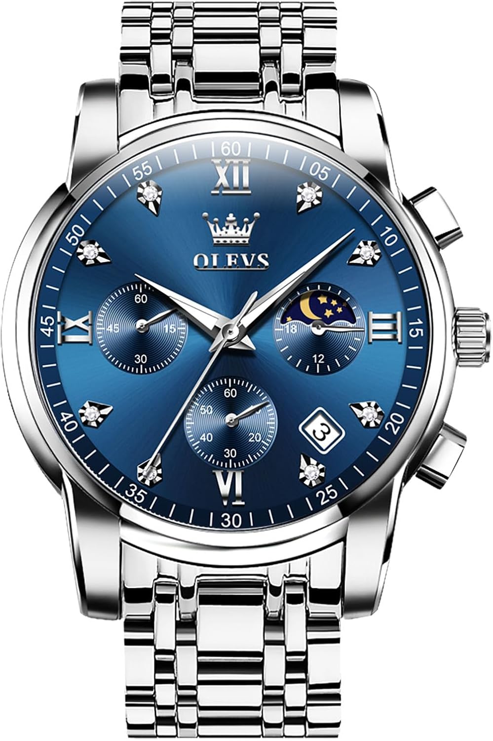 Olevs Herrenuhr Mit Digitaler Anzeige OLEVS Relojes De Acero