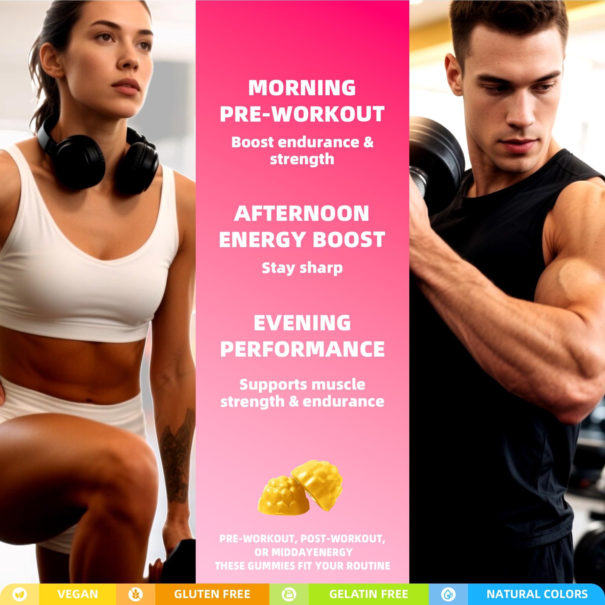 Creatine Monohydrate Gummies, NSF Certified Creatine Gummy, 5g Dose for Men & Women to Support Muscle, Strength, Recovery, Cognitive Health & Memory, Passion Fruit Flavor, 135 Gummies — Amazon image 8