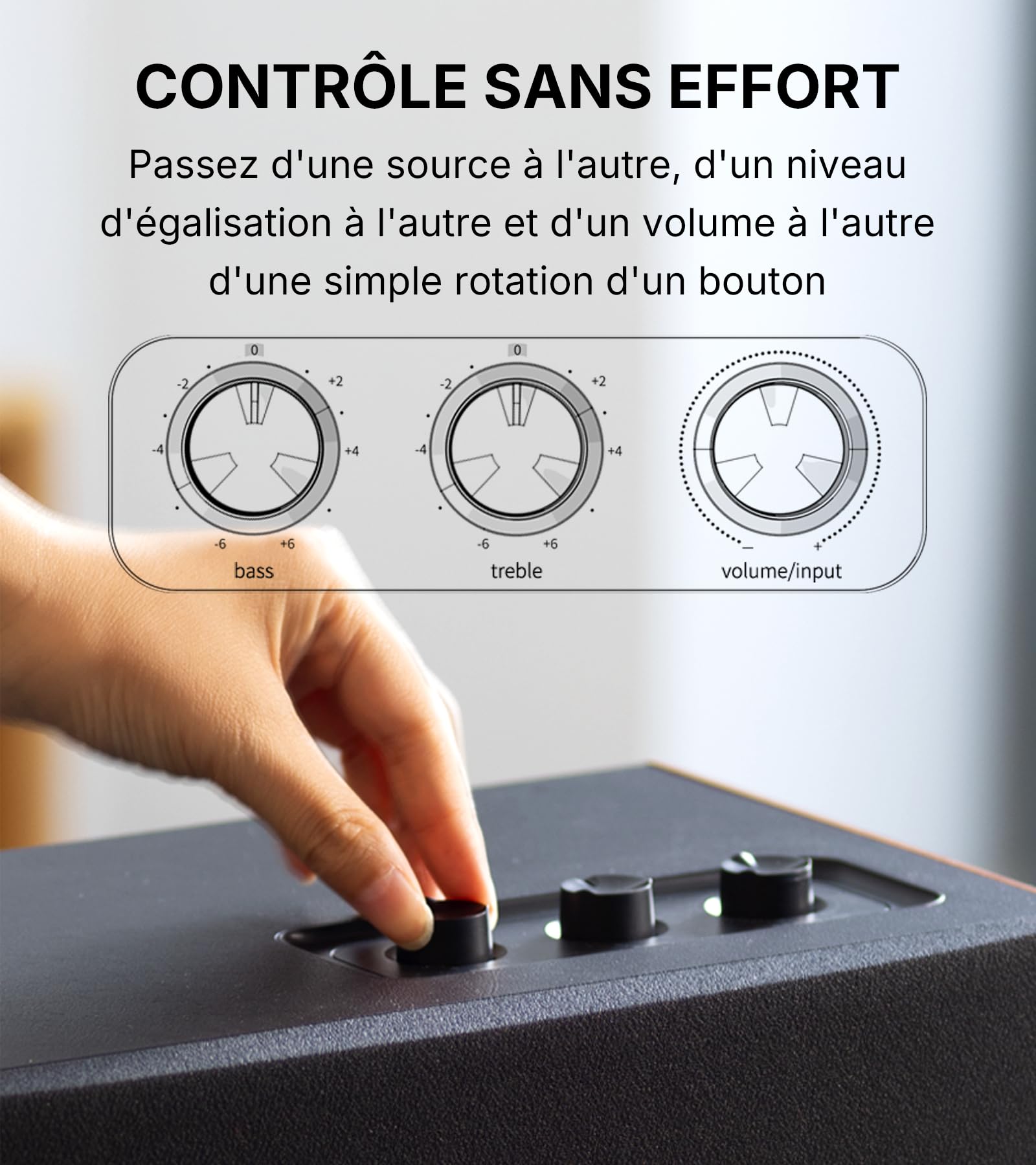 Edifier D12 Haut-Parleur de Bureau Bluetooth, Son Stéréo 70W avec DSP, Entrées RCA/AUX/Bluetooth, Télécommande sans Fil, Enceinte Multimédia pour PC/Smartphone/TV – Noir