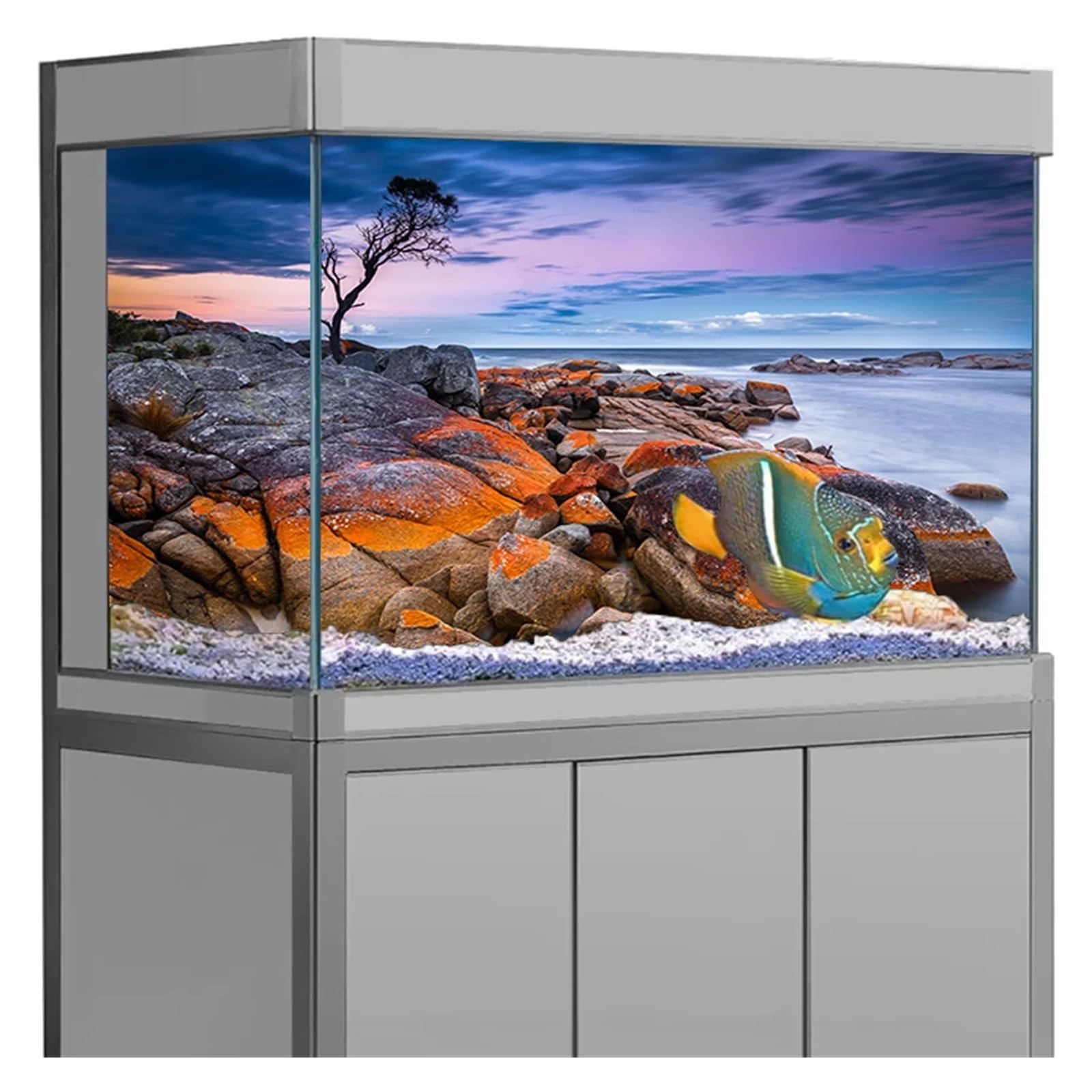Fondo De Pecera Póster Adhesivo for Fondo de Acuario, decoración pecera, Papel Tapiz Autoadhesivo(41x 122cm)