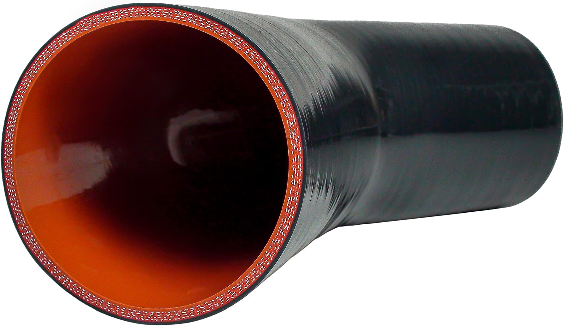 WISAUTO45 Degree 4-Ply 5MM Thickness High Performance Elbow Coupler Silicone Hose for Auto Black Color Inner Diameter ID: 3.5''(89mm)