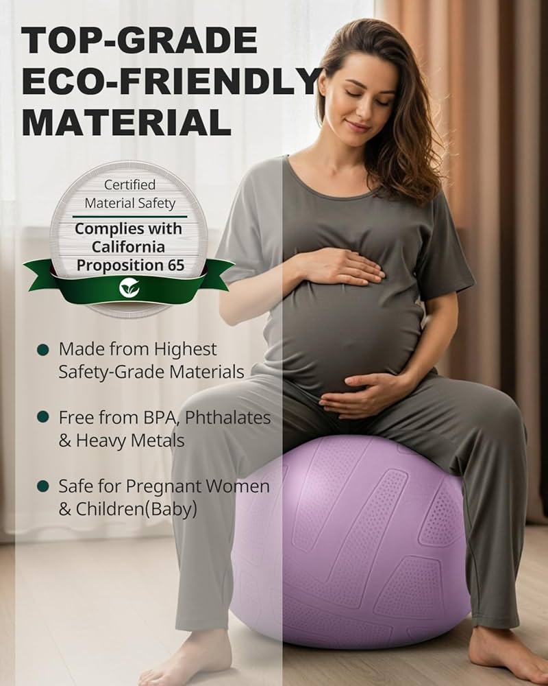 Trideer Pregnancy Ball - Exercise & Yoga Ball For Labor, Maternity