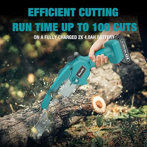 Miniatura 5 de Mini motosierra de 8 pulgadas  kit de afilador de motosierra