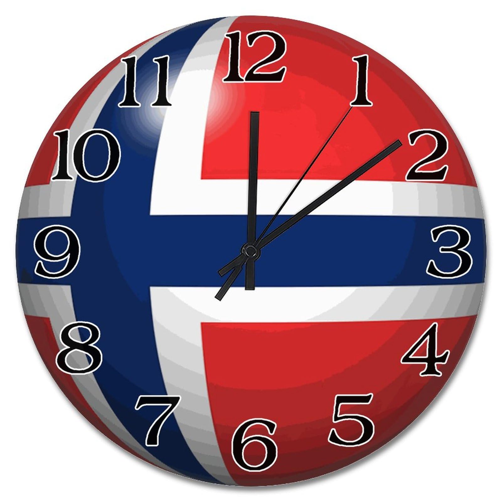 Horloge Norvège silencieuse pour décorer un salon au style voyage