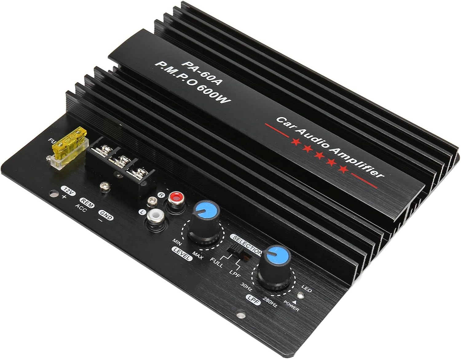 Car Digital Amplifier Board, 12V 600W Bass Subwoofer Amplifier Board