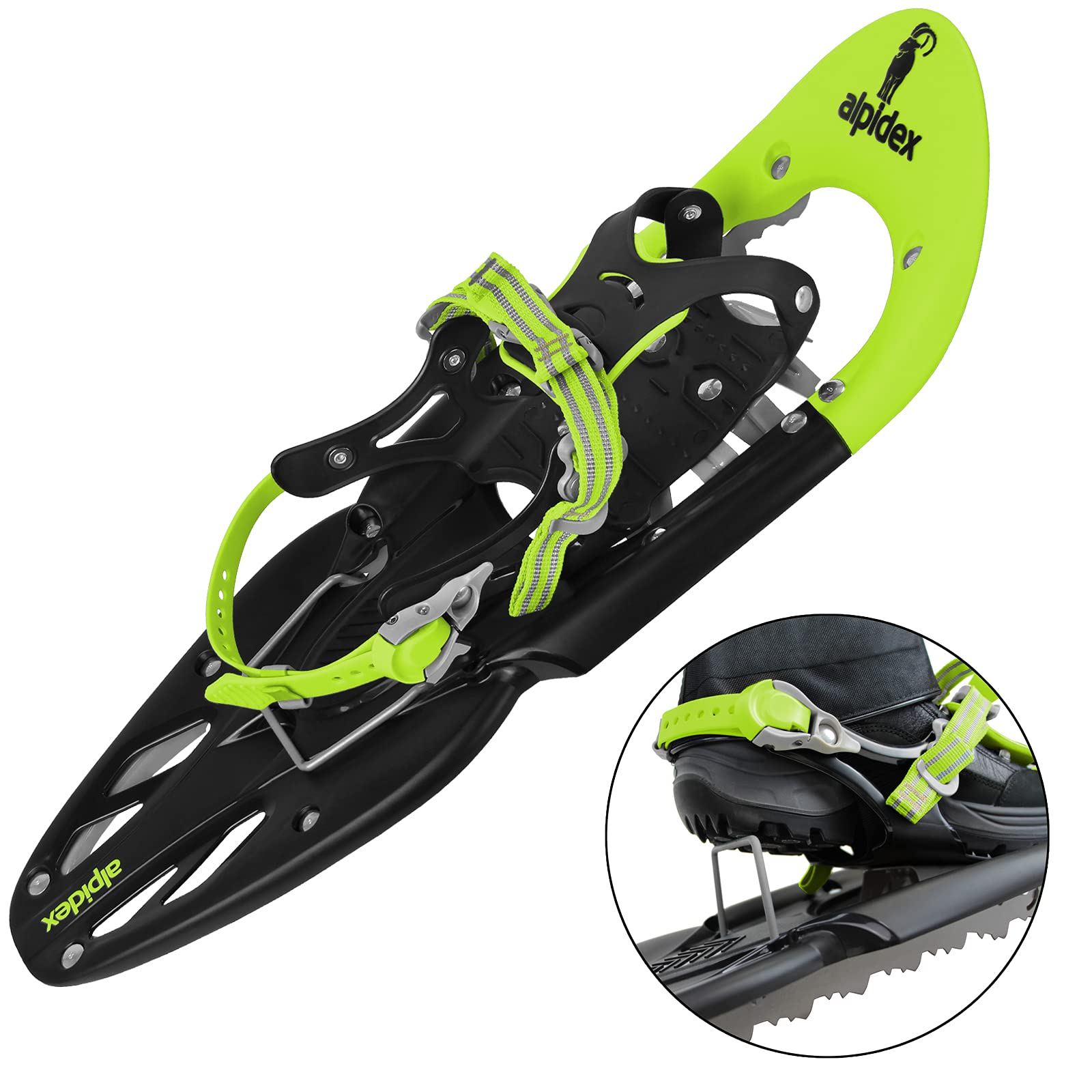 Amazon | ALPIDEX アルピデックススノーシュー かんじき 635mm 雪山