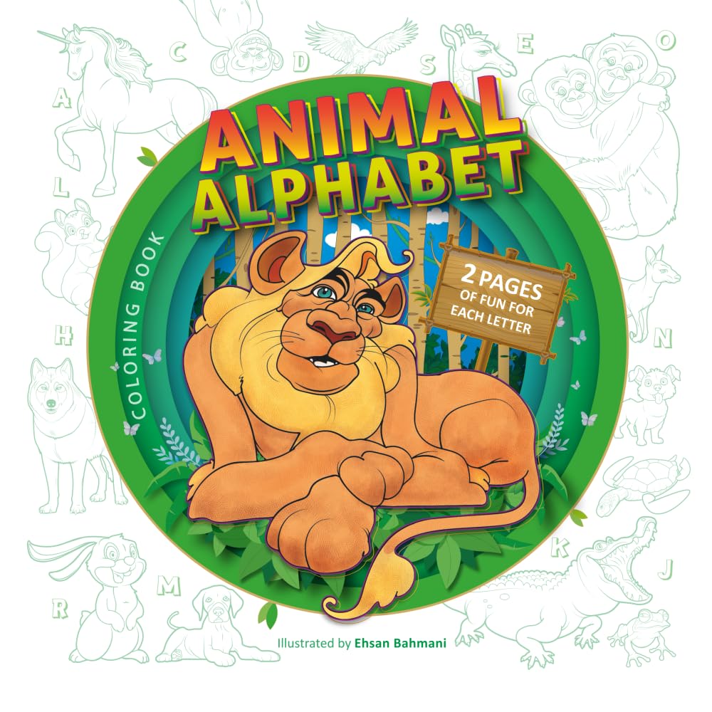 Animal Alphabet: Coloring Book. Fun for all ages
