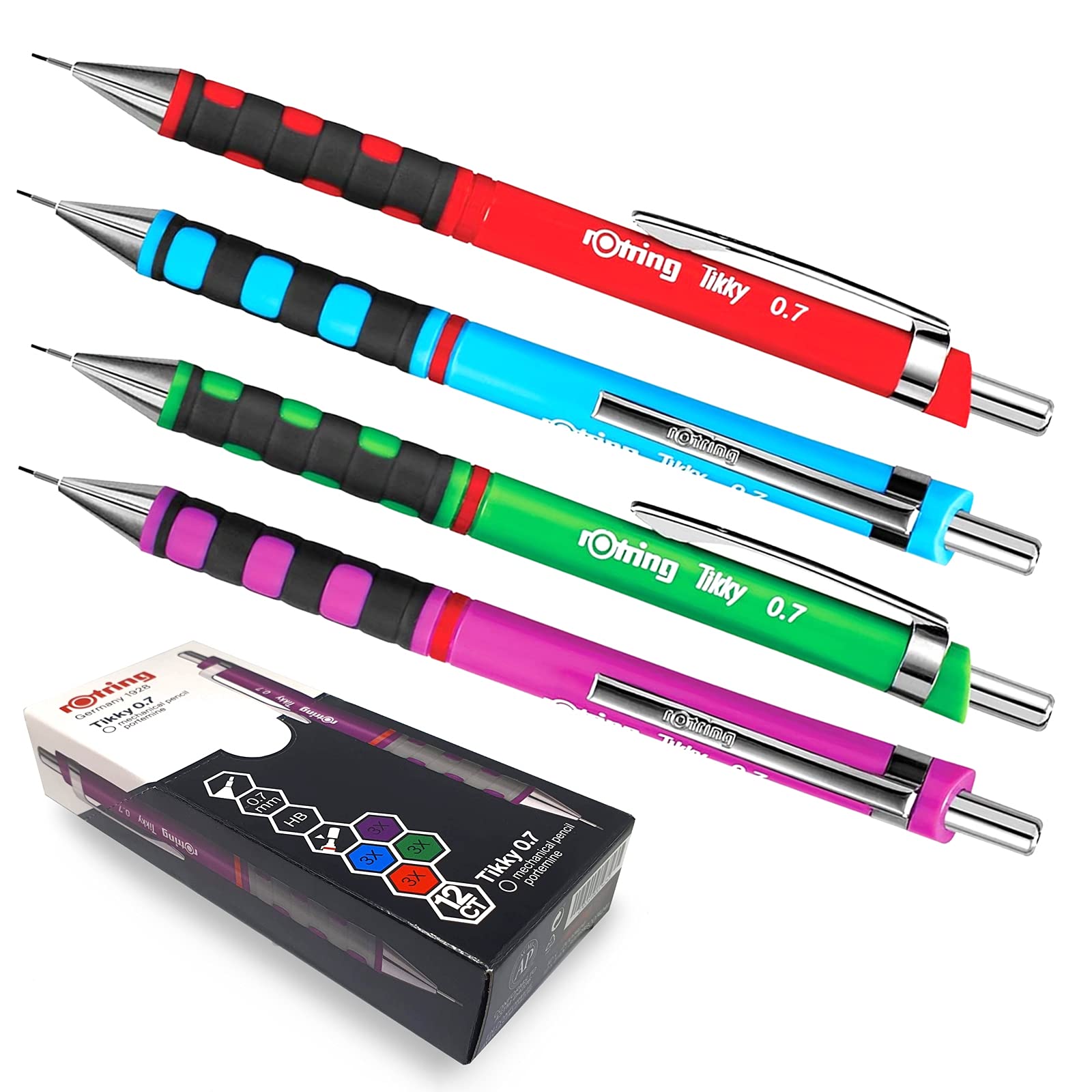 Rotring Lápiz Tikky, 0, 7 mm, Varios Colores