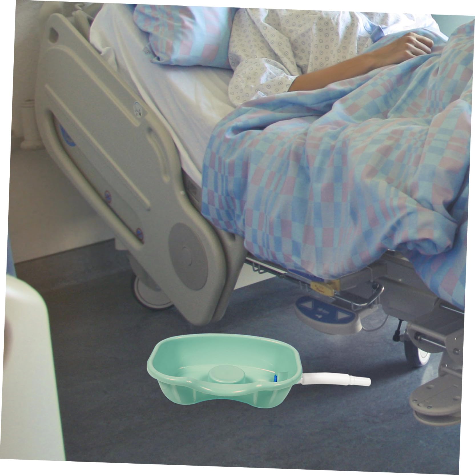 Ciieeo Haarwaschbecken und Glatter Oberfläche Tragbares Bett aus Kunststoff mit Ergonomischer Form für Entspannte Haarwäsche im Bett zu Hause