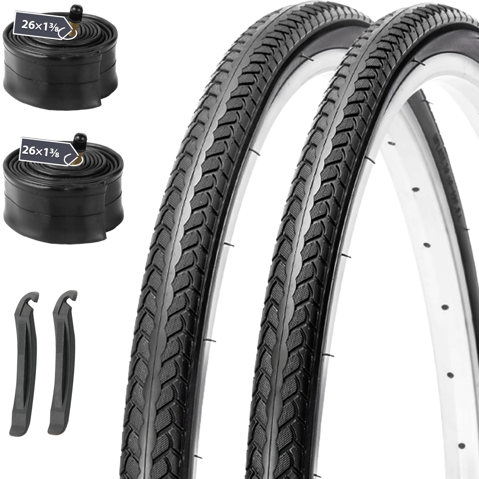 Photo 1 of MOHEGIA 26x1 3/8 Inch Folding Bike Tires Set