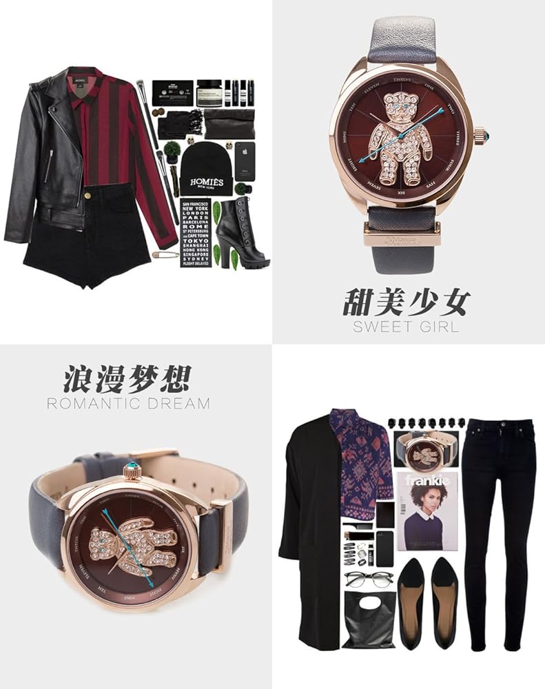 Vivienne Westwood Women's VV103BRGY Crazy Bear Analog Display