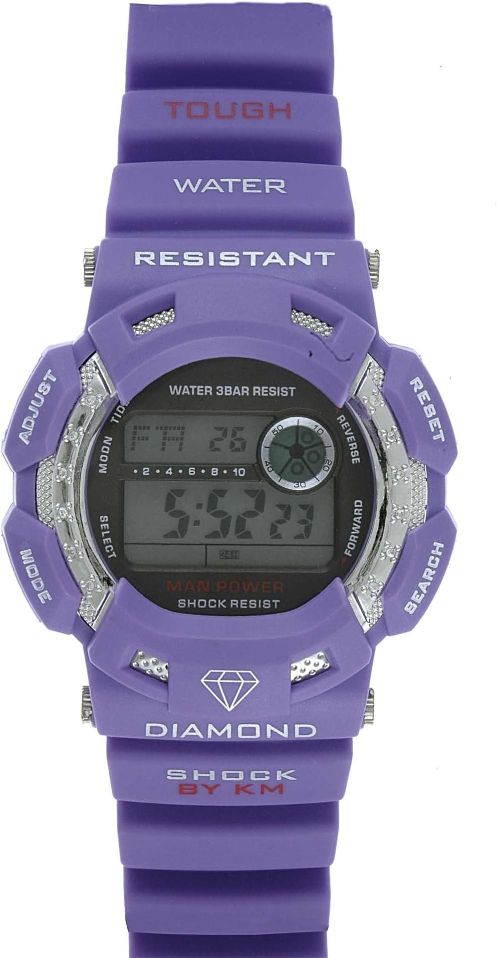 King Master Diamond Shock Watch DS012 Purple