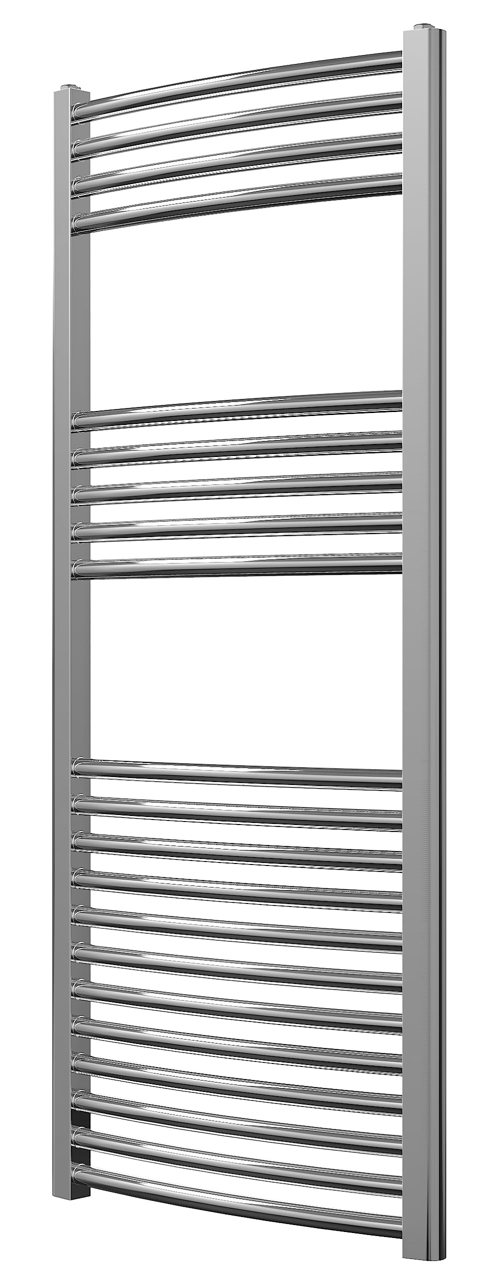 Greened House Chrome Heated Towel Rail Curved 500mm W x 1200mm H — image 1