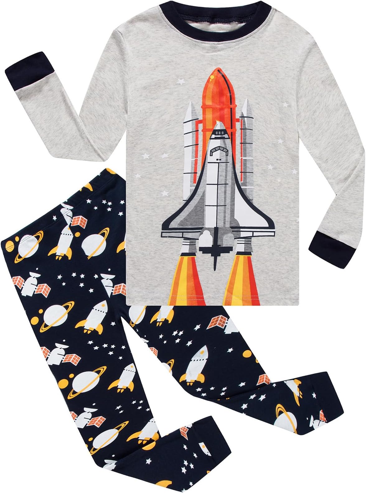Boys Cotton Pajamas Long Sleeve Toddler Boys Pjs Kids Sleepwear Sets 18months-18years